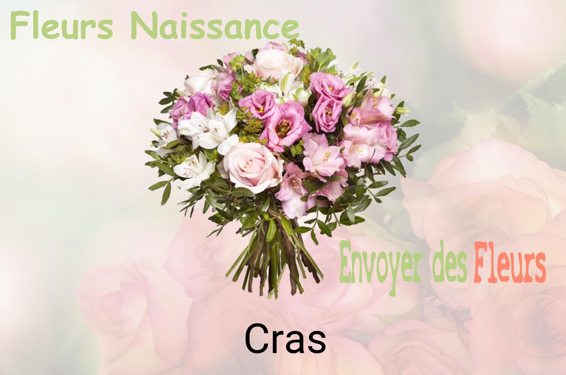 Bouquet de fleurs de naissance livré à Cras